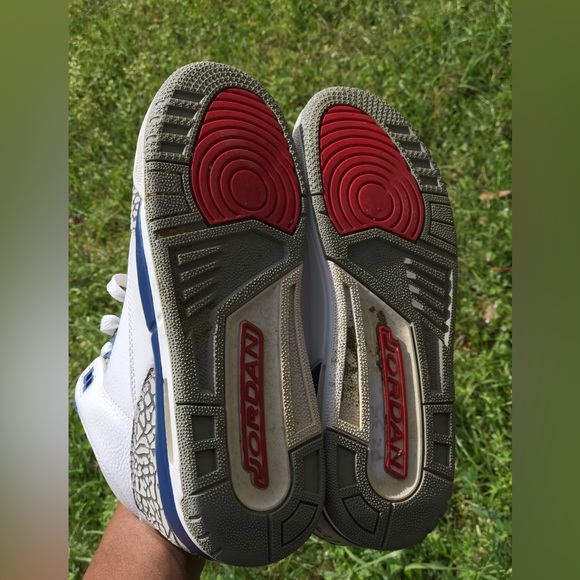 Air Jordan Retro 3 True Blue Size 5.5Y / 7 W - Picture 8 of 9